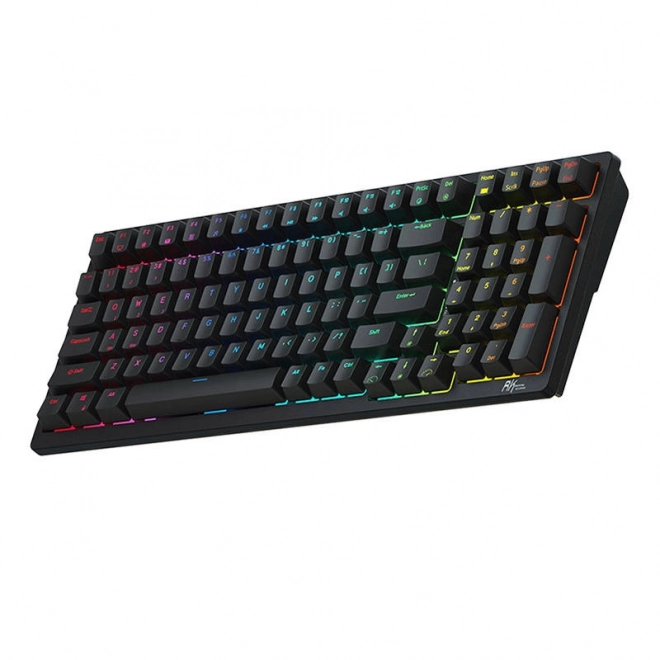 Bezdrátová mechanická klávesnice Royal Kludge RK98 RGB, červené spínače (černá)