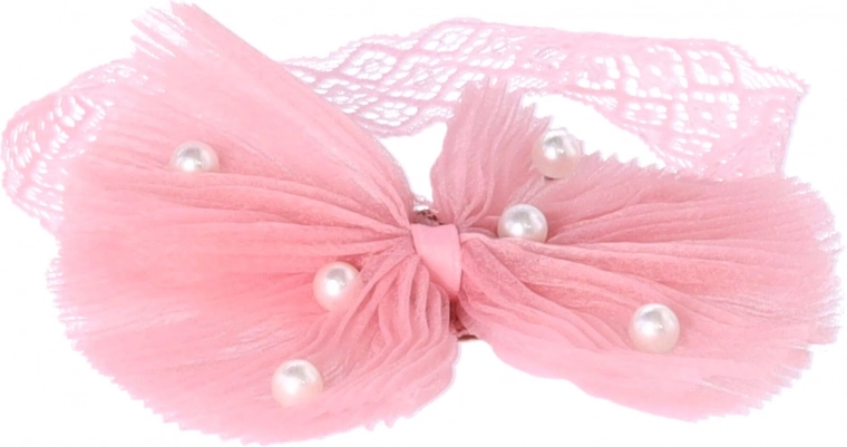 Elegantní růžová čelenka