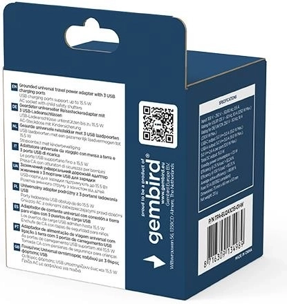 Rychlé nabíjení 3× USB až 15,5 W