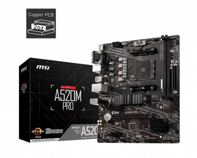 Základní deska MSI A520M PRO mATX pro AMD