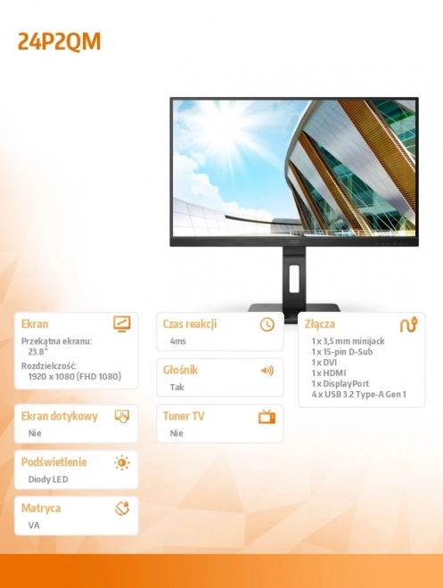 Monitor AOC 24 palců