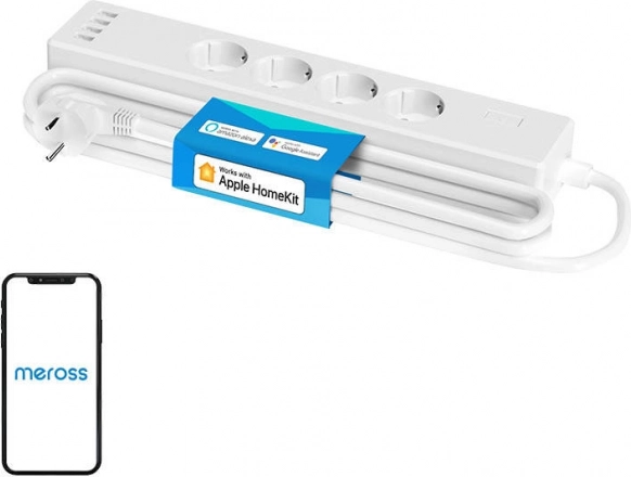 Chytrá napájecí lišta Wi‑Fi MEROSS s podporou HomeKit