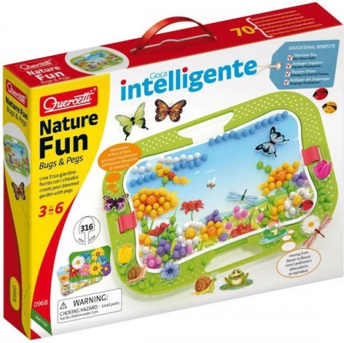 quercetti nature fun – mozaika z kolíčků 316 ks