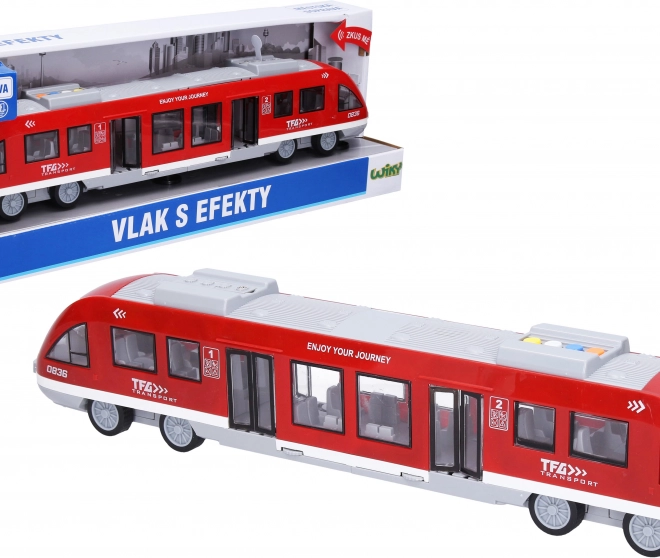 Vlak s efekty 44 cm – český obal