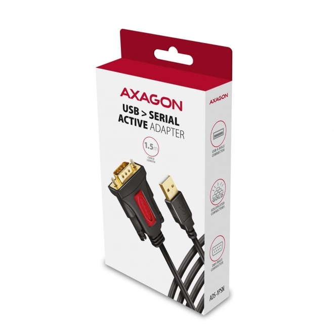 USB 2.0 na RS-232 adaptér 1,5 m kabel s čipem Prolific