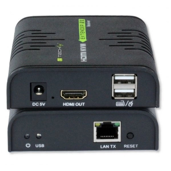 HDMI a USB prodlužovač po síti Cat.5/5e/6 120m