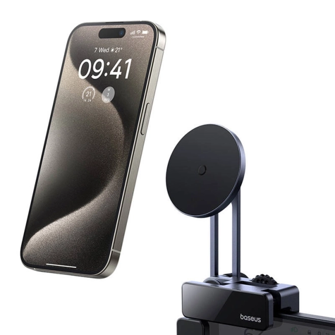Baseus MaxView magnetický držák do auta šedý