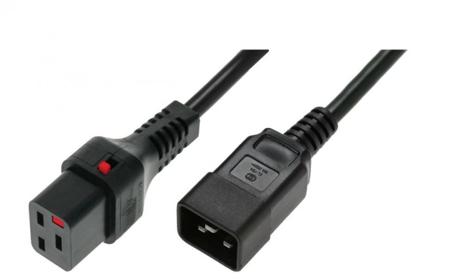 Serverový napájecí kabel s blokací IEC LOCK 2m