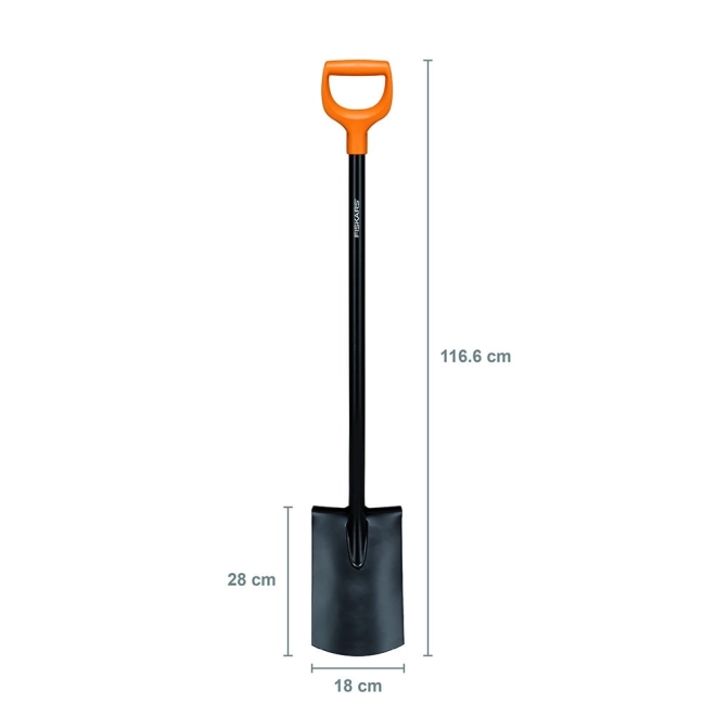 Kovová rovná lopata Fiskars Solid