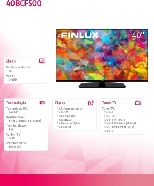 LED televizor 40 palcový