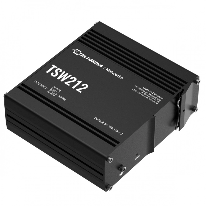 Průmyslový spravovatelný přepínač TSW212 s 2x SFP a 8x GbE L2/L3