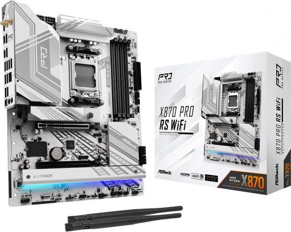 asrock x870 pro rs wifi – základní deska am5 s ddr5, m.2 a usb4