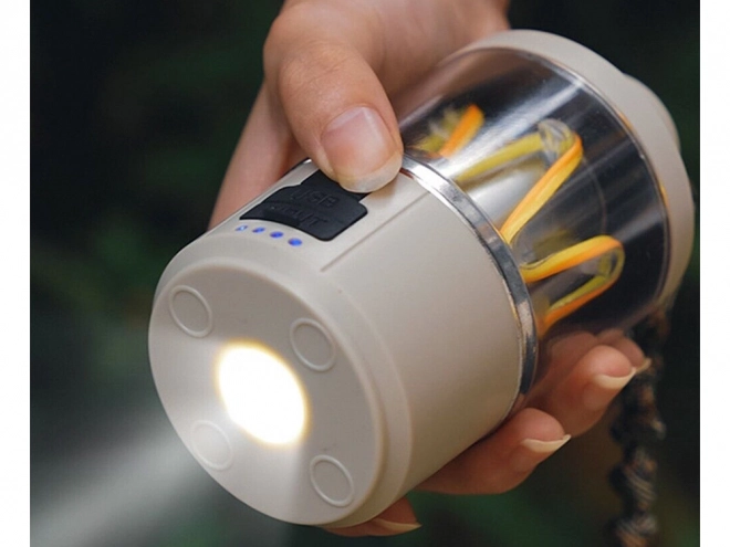 Dobíjecí LED světlo na kempování Powerbank USB