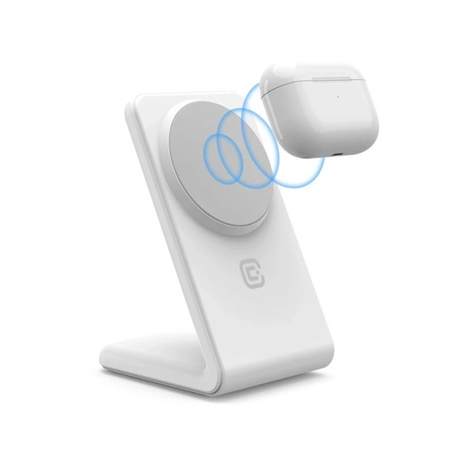 Bezdrátová nabíječka 2 v 1 s MagSafe pro iPhone a AirPods – Bílá