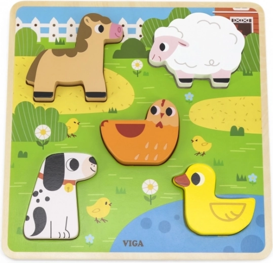 Silné dřevěné dílky pro malé ruce