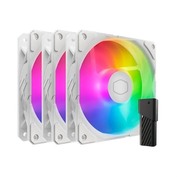Ventilátor SickleFlow Edge 120 ARGB bílá 3ks