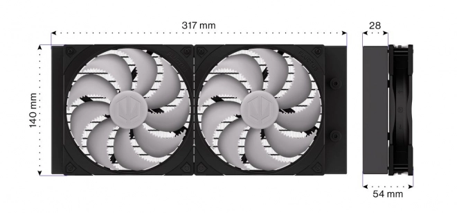 ENDORFY Navis F280 ARGB – 280mm AIO vodní chlazení CPU