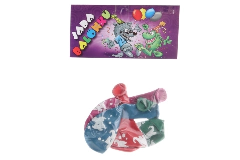 Kulaté nafukovací balónky s potiskem dinosaurů – sada 4 ks