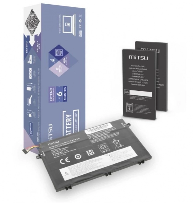 Baterie do Lenovo ThinkPad E480, E580 3600 mAh 11.1V