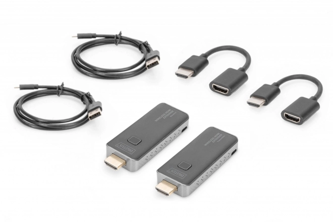 Bezdrátový extender/rozšiřovač HDMI 50m 1080p 60Hz FHD 5GHz, zvuk (sada)