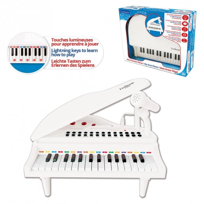 Mini elektronický klavír s mikrofonem