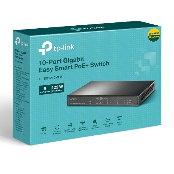 Přepínač SG1210MPE Smart 8GE PoE+ 1GE 1SFP
