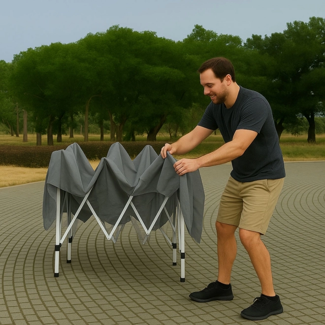 Zahradní pavilonový stan 3x3 m Pop-Up se 4 bočními stěnami MultiGarden