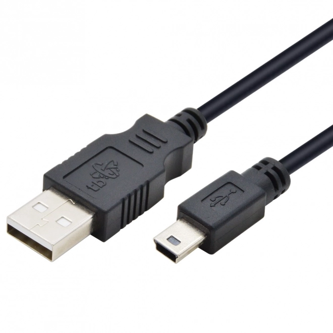 Černý USB - Mini USB kabel délky 1 m