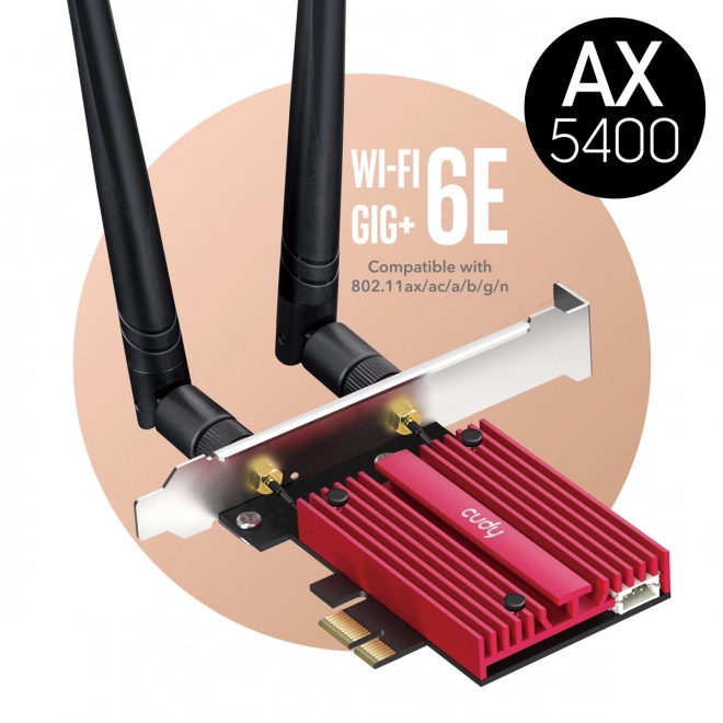 Síťová karta WE3000S WiFi AX5400 PCI-E