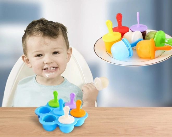 Mini silikonové formičky na zmrzlinu