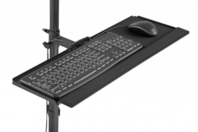 Mobilní pracovní stanice s držákem na monitor, klávesnici/myš a PC