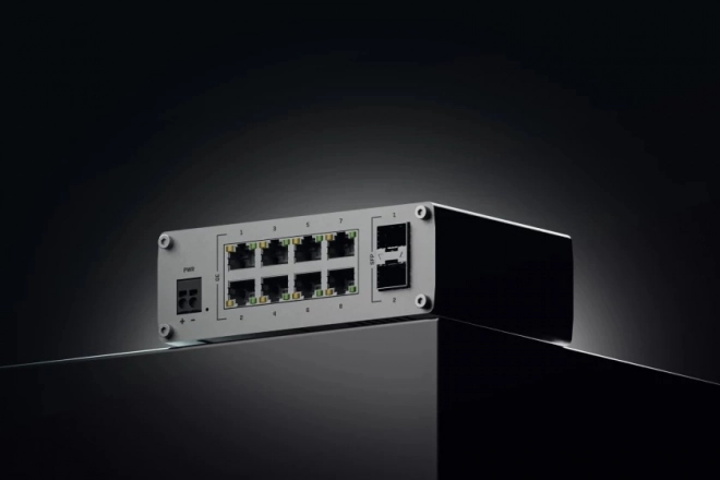 Průmyslový ethernetový switch Teltonika TSW210 2xSFP 8xGbE DIN lišta