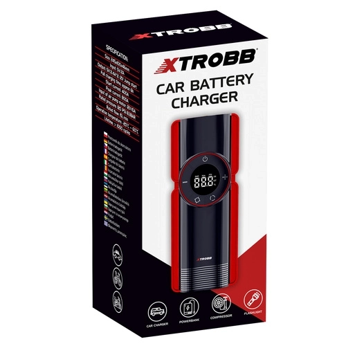 Startovací sada 6v1 XTROBB s powerbankem a kompresorem