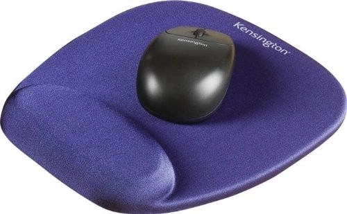 Ergonomická modrá pěnová podložka pod myš