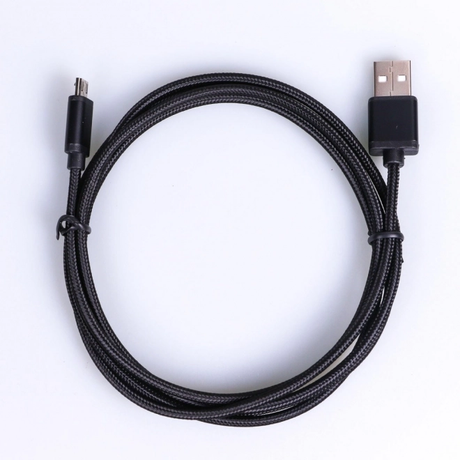 Kabel USB-Micro USB 1,5 m. černá šňůra