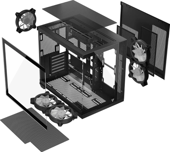 Modulární prostor a podpora obrácených konektorů