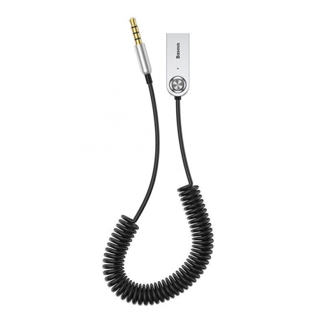 Bluetooth 5.0 USB/AUX zvukový adaptér Baseus – černý