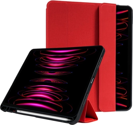 Pouzdro FlexFolio pro iPad Air 11 a iPad Pro 11 s funkcí Apple Pencil – červené