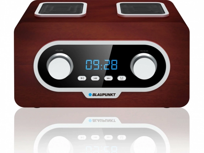 Přenosné rádio FM PLL SD/USB/AUX s baterií a hodinami