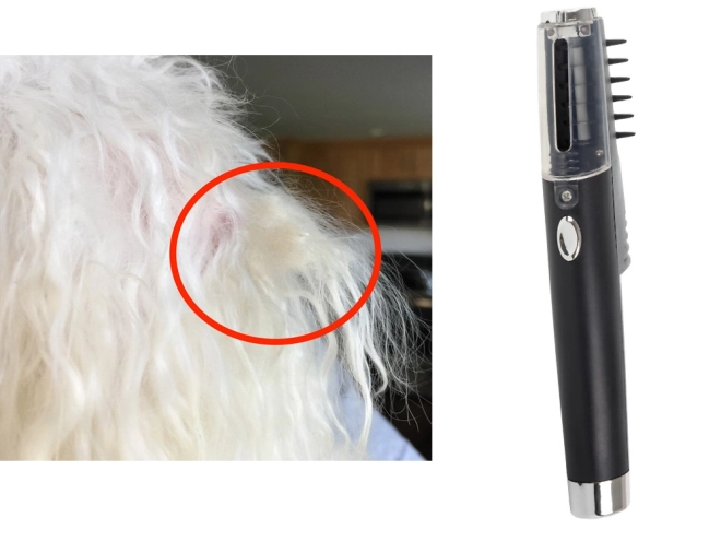 Elektrický kartáč na srst pro psy a kočky