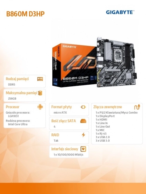 Přátelská základní deska s podporou Intel Core Ultra