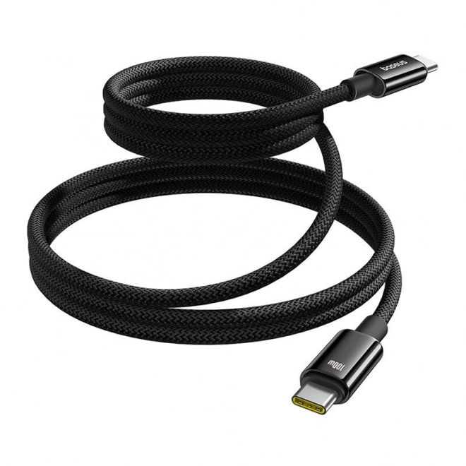 Baseus Tungsten Gold USB-C na USB-C kabel 100W 1m černý