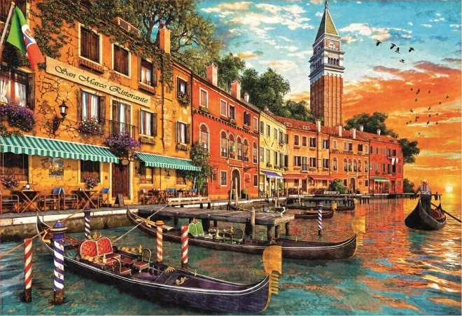 Puzzle 6000 prvků Západ slunce v Benátkách