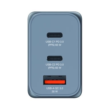Nabíječka GNC-65 32201 GaN 65W, 2xUSB-C 1xUSB-A, EU / UK