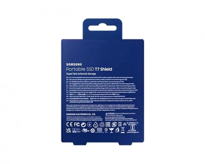 T7 Shield 2TB USB 3.2 SSD, modrý