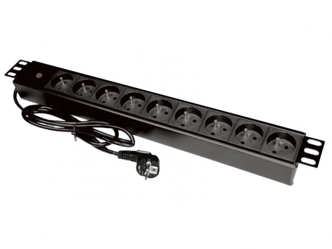 Napájecí lišta 19" 9xCEE 7/5 zástrčka CEE 7/7
