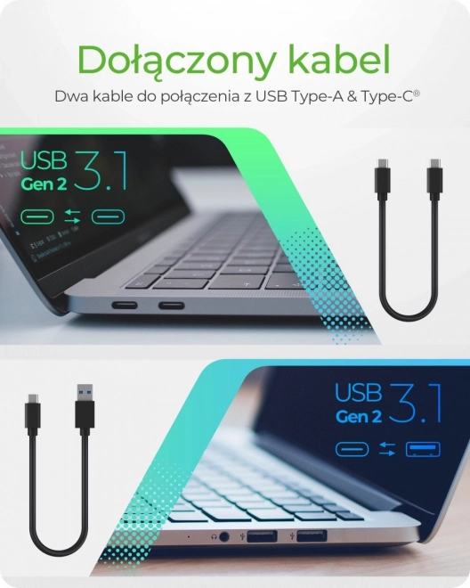 Externí hliníkové pouzdro pro M.2 NVMe a SATA SSD s USB‑C 10 Gb/s – ICY BOX