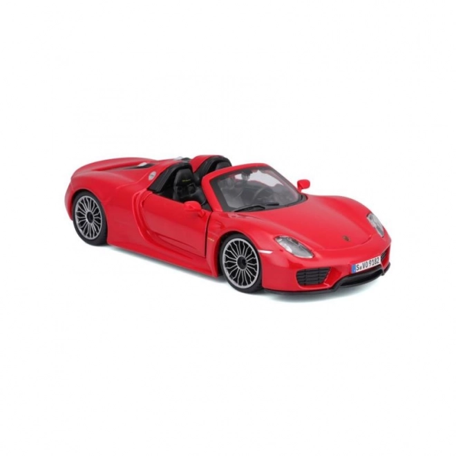 Kovové autíčko Porsche 918 Spyder červené