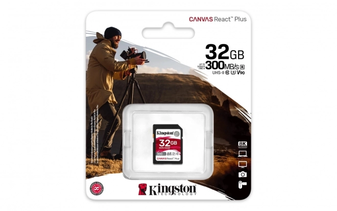 Paměťová karta SD 32GB Canvas React Plus UHS-II