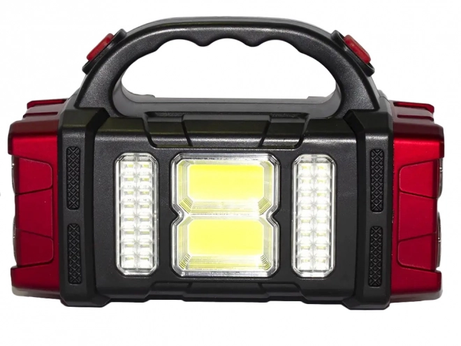 Solární přenosná LED svítilna s powerbankou